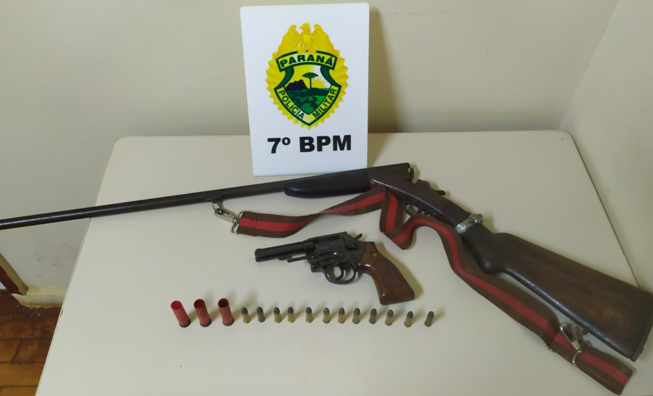 Em ocorrências diferentes, policiais militares apreendem objetos furtados e armas de fogo no noroeste do estado