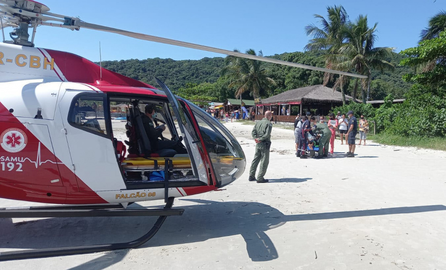 No Litoral, suporte aéreo salva 151 vidas em quase dois meses do Verão Paraná