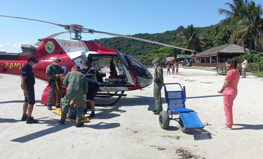 Aeronaves do BPMOA cumprem 62 missões e auxiliam no atendimento de 108 pessoas durante o verão no Litoral