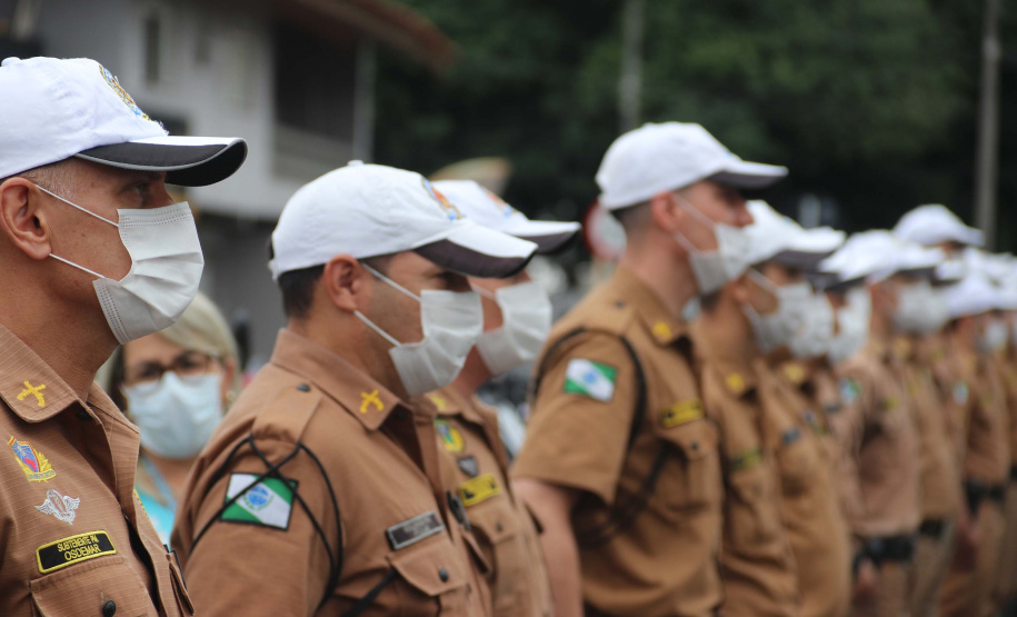 Batalhão de Trânsito completa 70 anos e recebe 45 novas motocicletas durante solenidade em Curitiba
