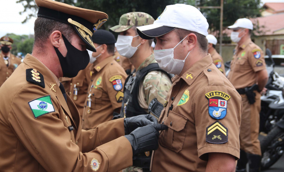 Batalhão de Trânsito completa 70 anos e recebe 45 novas motocicletas durante solenidade em Curitiba