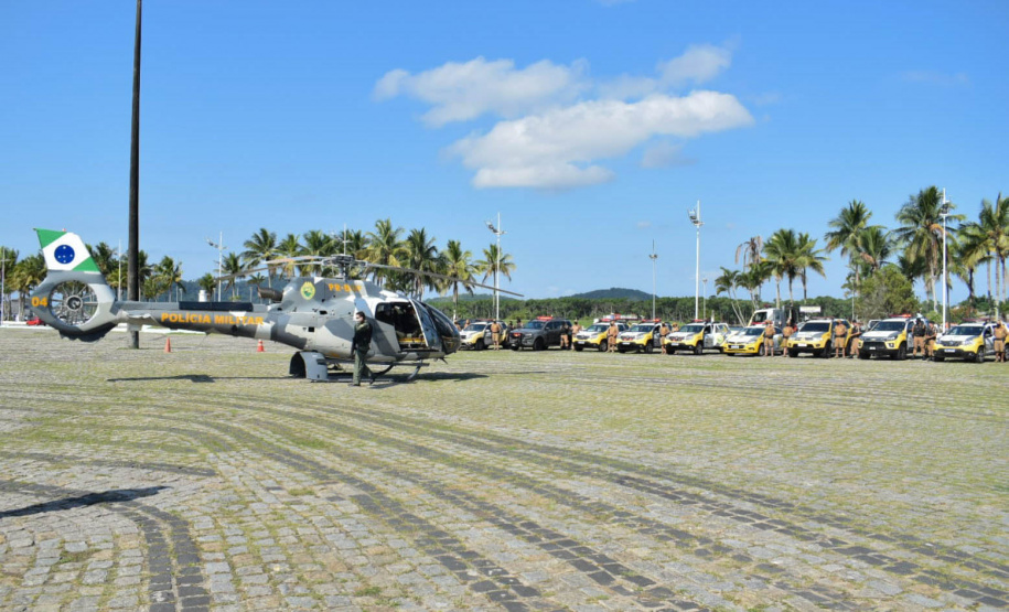 Com apoio de helicóptero e 50 viaturas, PM desencadeia megaoperação no Litoral
