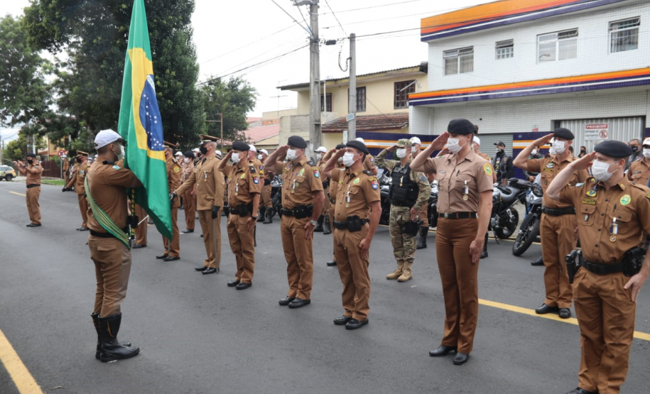 Batalhão de Trânsito completa 70 anos e recebe 45 novas motocicletas durante solenidade em Curitiba