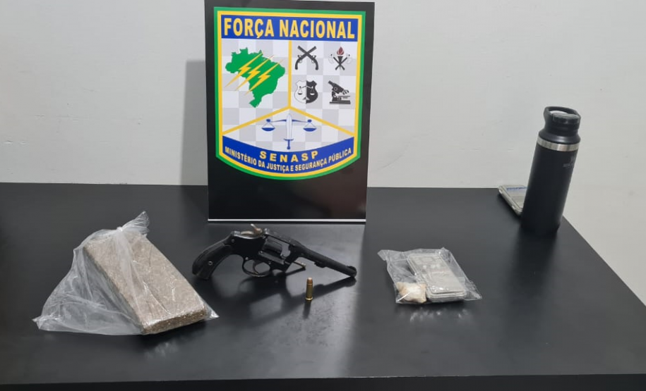 Trio envolvido em tentativa de homicídio é preso com arma e drogas durante a operação Sete Quedas da Força Nacional em Guaíra (PR)