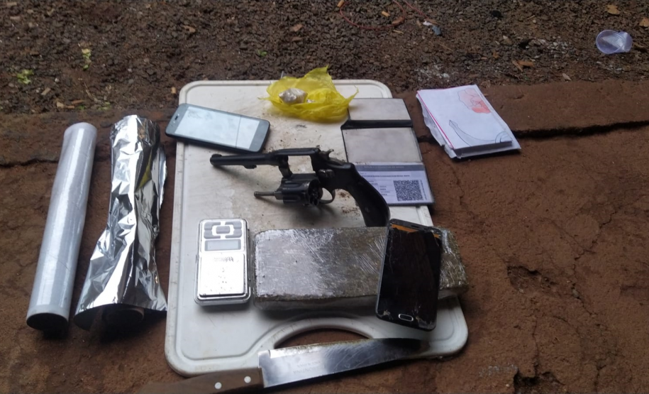 Trio envolvido em tentativa de homicídio é preso com arma e drogas durante a operação Sete Quedas da Força Nacional em Guaíra (PR)