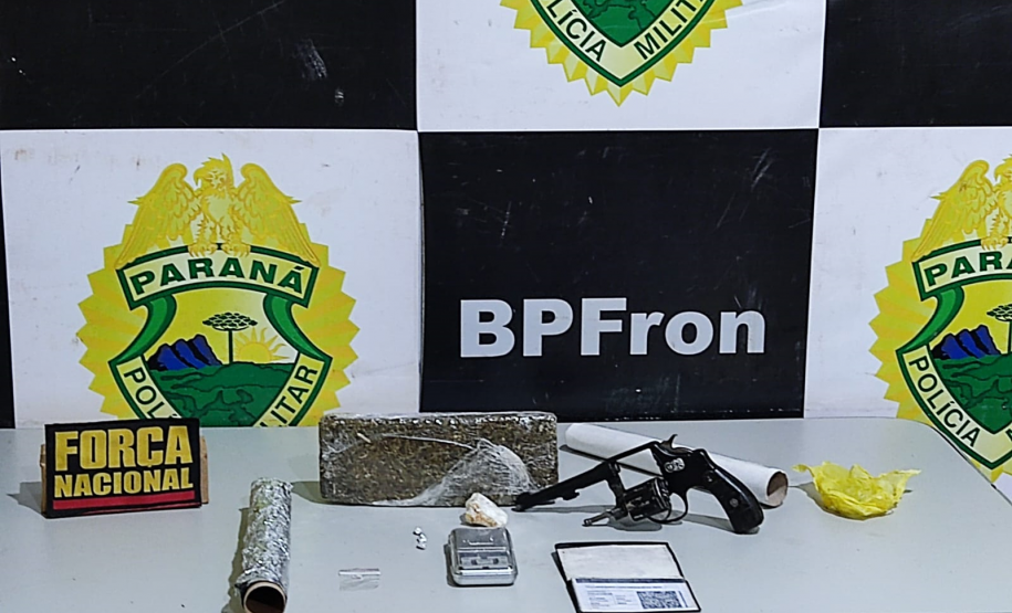 Trio envolvido em tentativa de homicídio é preso com arma e drogas durante a operação Sete Quedas da Força Nacional em Guaíra (PR)