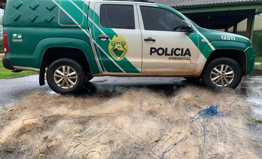 Polícia Ambiental prende seis ao constatar pesca ilegal no Lago Itaipu, no Oeste