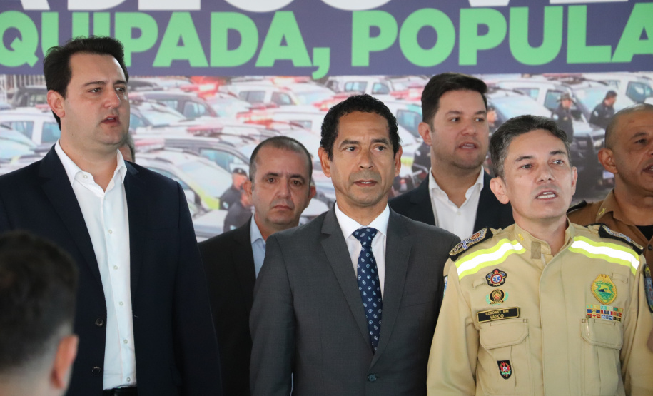 Governo do Estado e Secretaria da Segurança Pública entregam 98 novas viaturas para as polícias Militar e Civil