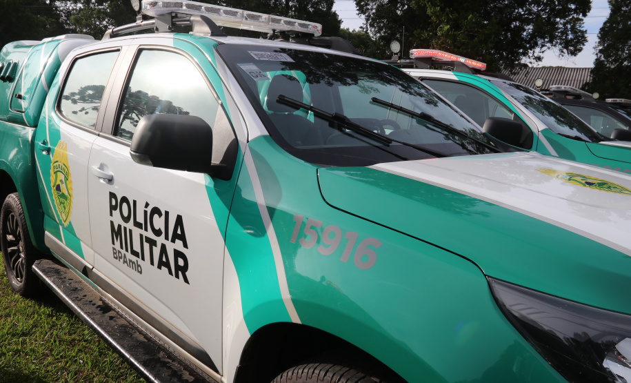 Governo do Estado e Secretaria da Segurança Pública entregam 98 novas viaturas para as polícias Militar e Civil