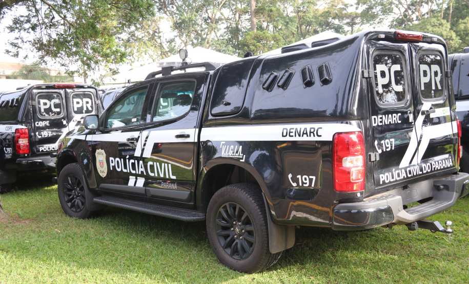 Governo do Estado e Secretaria da Segurança Pública entregam 98 novas viaturas para as polícias Militar e Civil