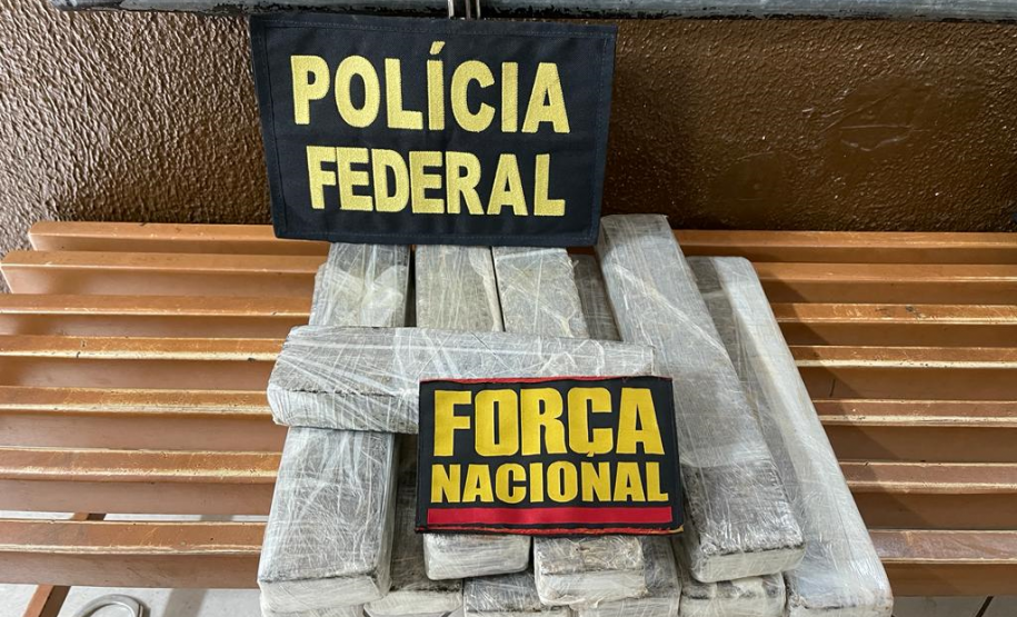 Adolescente é flagrado com 11 tabletes de maconha durante ação da Força Nacional e da Polícia Federal no Oeste do estado