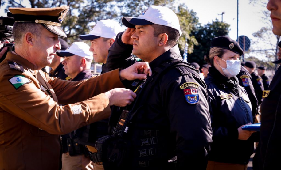 Batalhão de Guarapuava comemora aniversário com homenagens e lançamento da Operação Pronta Resposta