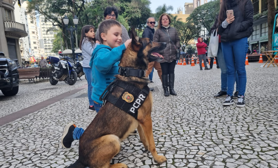 PCPR e GM realizam evento de conscientização sobre drogas no Centro de Curitiba