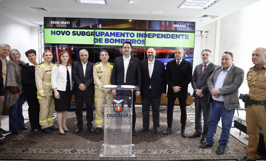 Governador anuncia criação do 10º Subgrupamento de Bombeiros Independente, em Irati