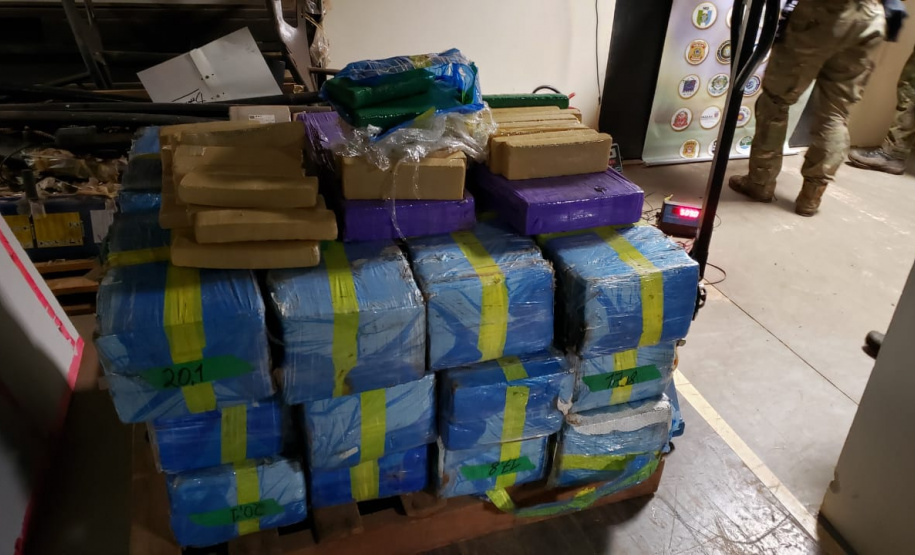 Operação integrada apreende meia tonelada de maconha