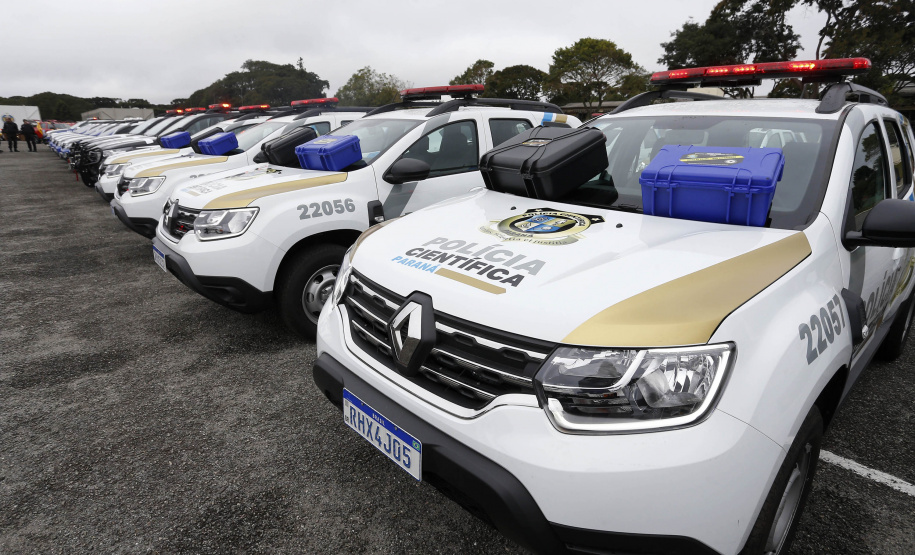 Estado investe R$ 55,3 milhões e entrega 250 viaturas, 88 motos e equipamentos para as polícias