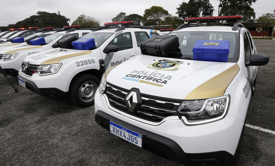 Estado investe R$ 55,3 milhões e entrega 250 viaturas, 88 motos e equipamentos para as polícias