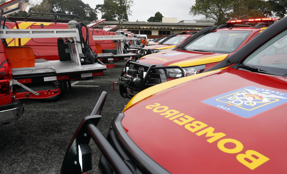 Estado investe R$ 55,3 milhões e entrega 250 viaturas, 88 motos e equipamentos para as polícias