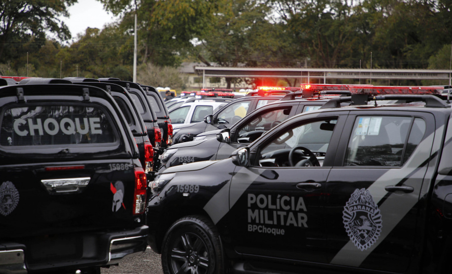 Estado investe R$ 55,3 milhões e entrega 250 viaturas, 88 motos e equipamentos para as polícias