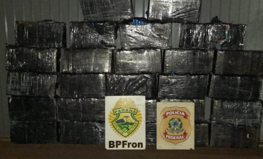 PCPR, PMPR, PRF e PF apreendem 666 quilos de maconha em Goioerê