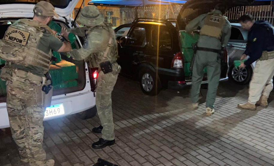 PCPR, PMPR, PRF e PF apreendem 666 quilos de maconha em Goioerê