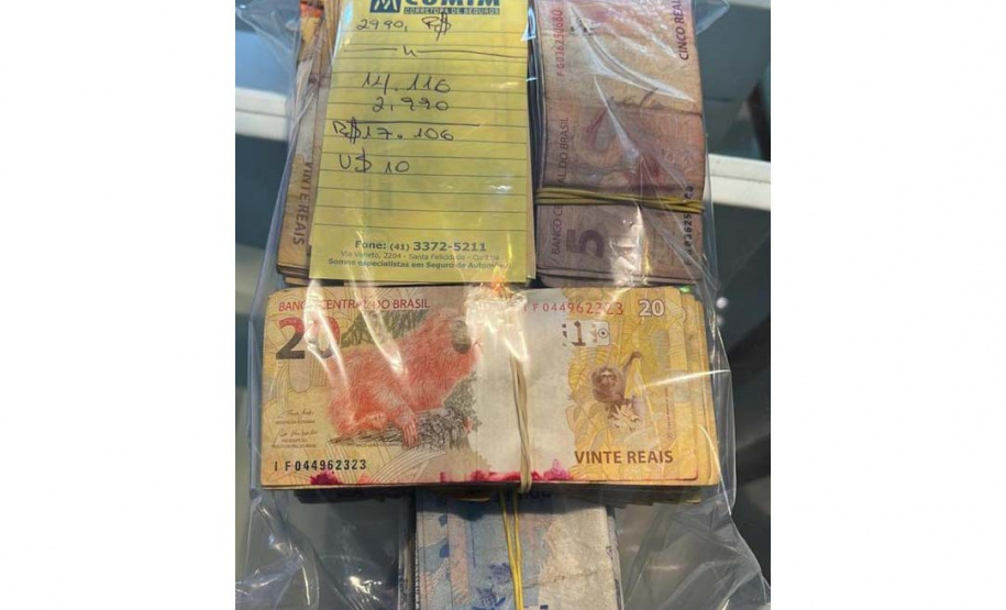 Dinheiro apreendido