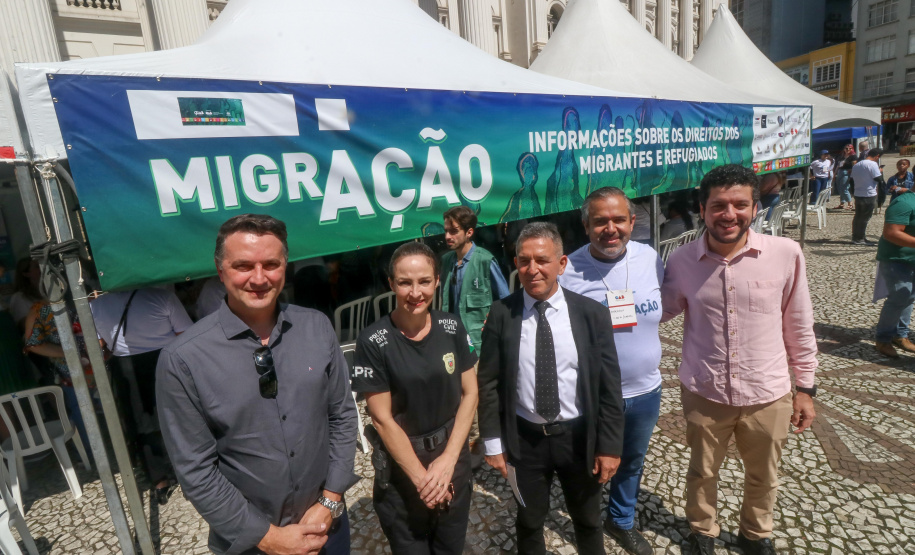 Autoridades presentes no evento