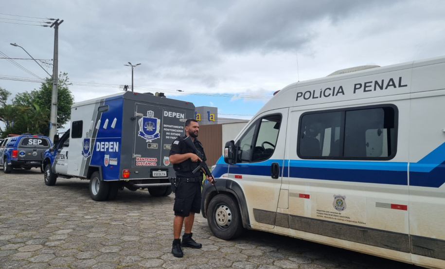 Polícia Penal realiza transferência de presos das cadeias do Litoral durante Verão Maior Paraná