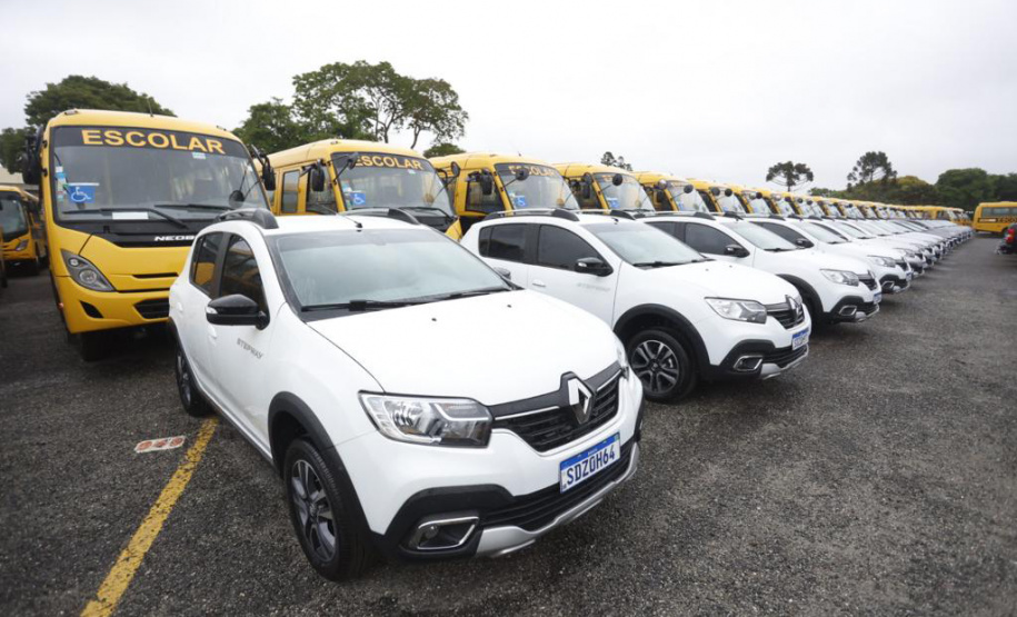 Governador entrega 45 novas viaturas para as forças de segurança pública