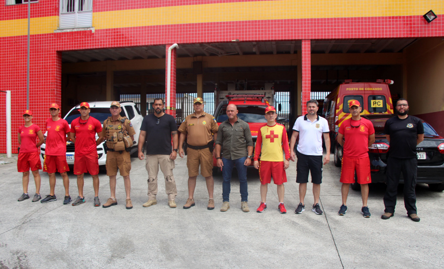 Secretário de segurança visita unidades das forças estaduais no Litoral