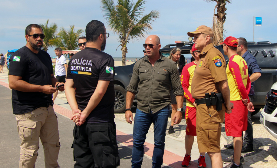 Secretário de segurança visita unidades das forças estaduais no Litoral