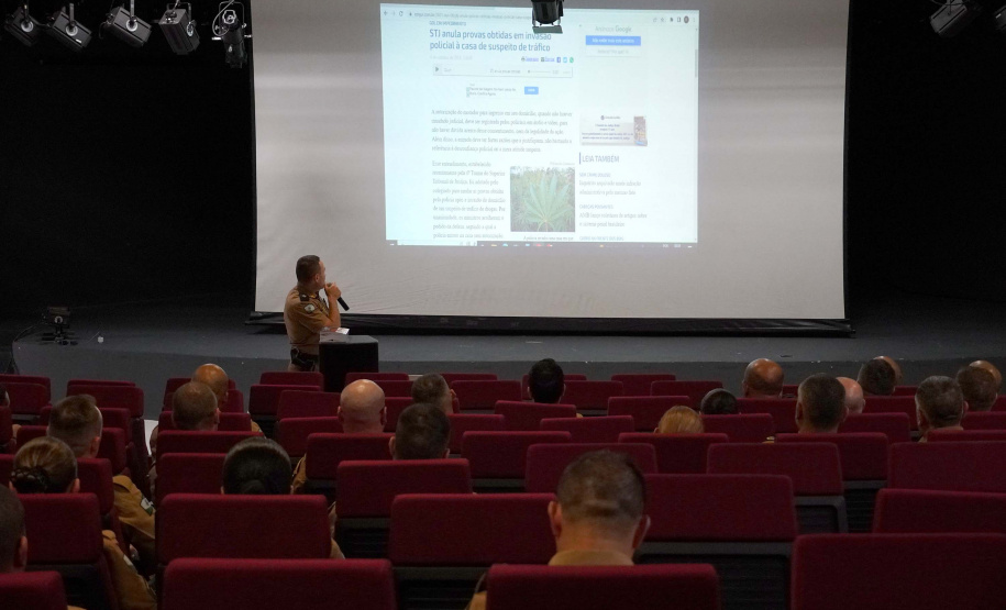 Efetivo da Polícia Militar participa de nivelamento técnico para o Verão Maior Paraná