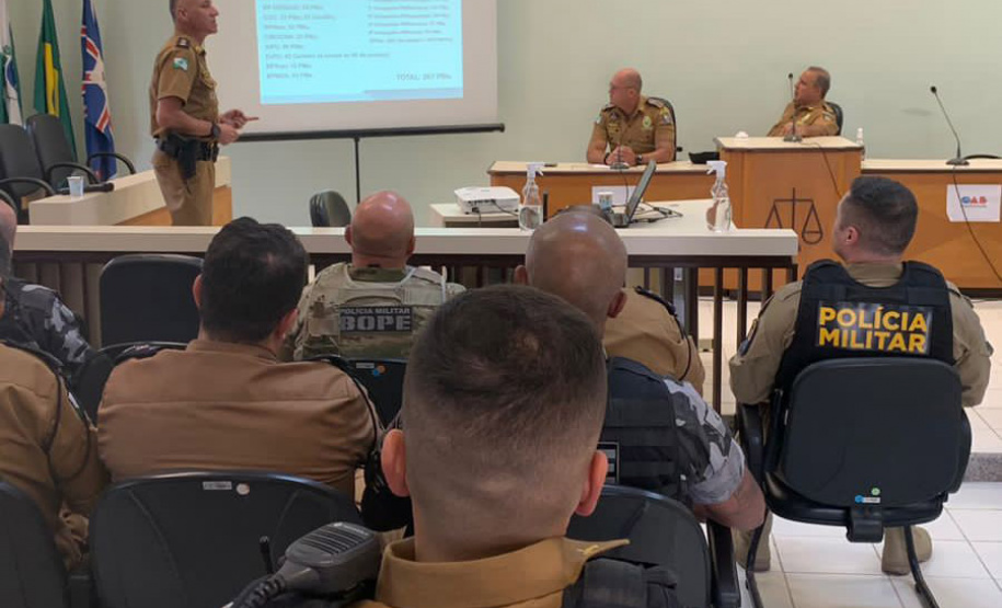 Em Matinhos, Polícia Militar reúne comandantes para preparatório da Operação Verão