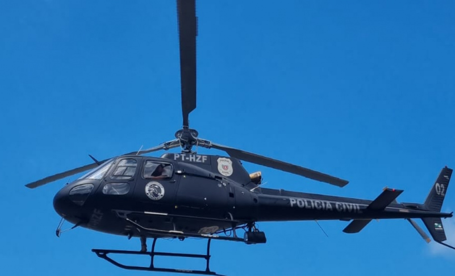 PCPR faz voos de polícia judiciária na Costa Noroeste durante o Verão Maior Paraná