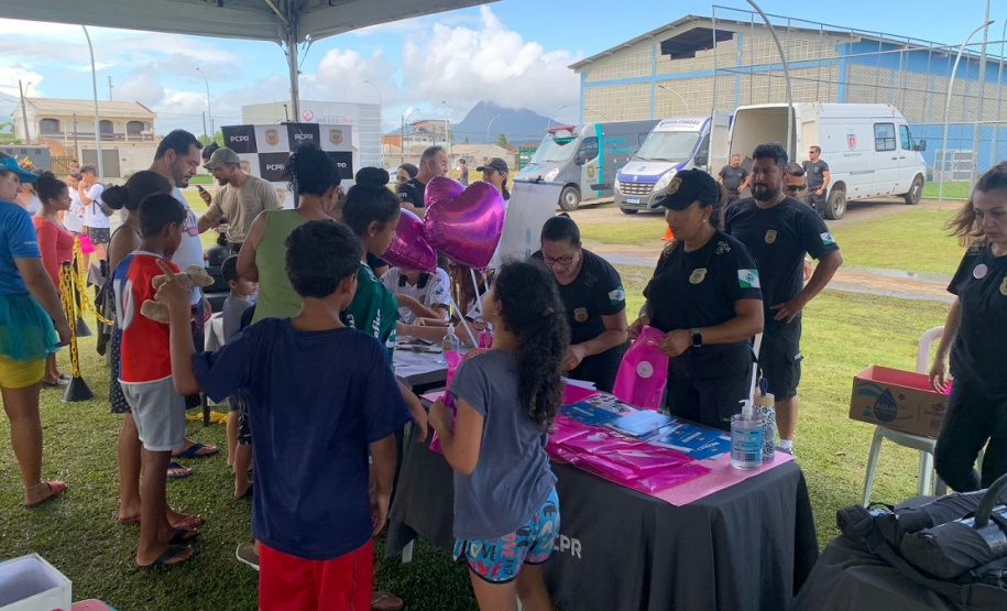 Sesp apresenta estrutura e serviços no evento Litoral Cidadão, em Guaratuba