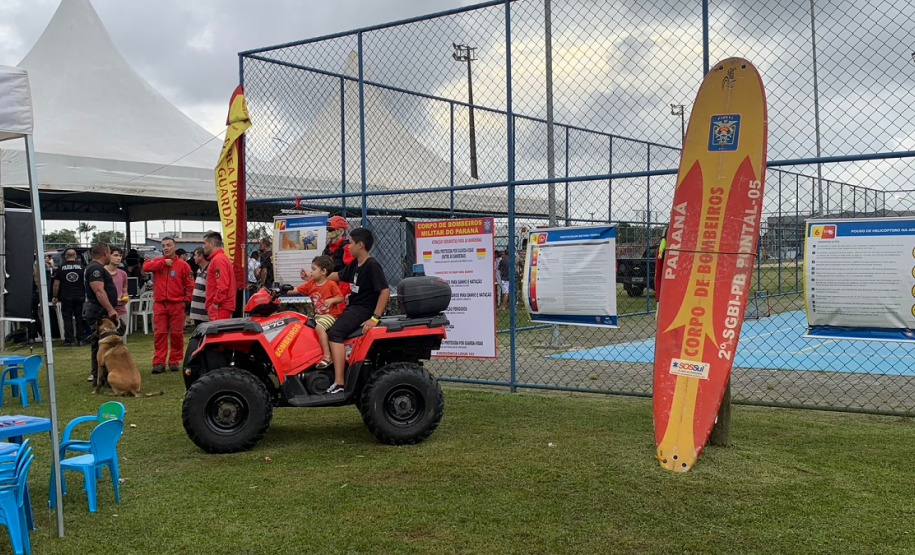 Sesp apresenta estrutura e serviços no evento Litoral Cidadão, em Guaratuba