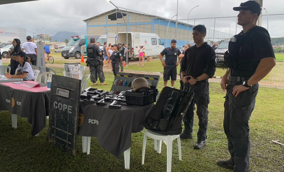 Sesp apresenta estrutura e serviços no evento Litoral Cidadão, em Guaratuba