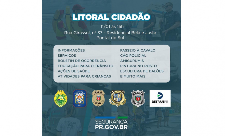 Programa Litoral Cidadão estará em Pontal do Paraná na próxima quarta-feira