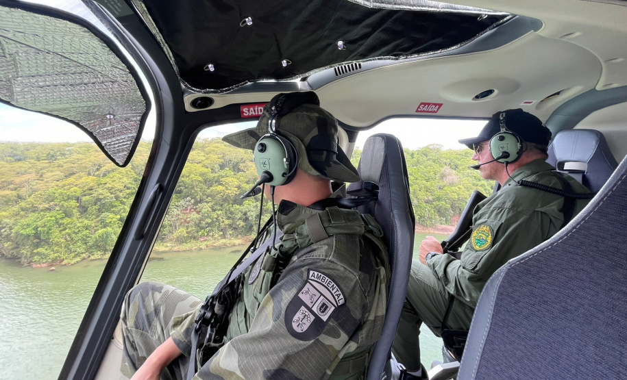 Com aeronaves e barcos, Estado reforça monitoramento no Noroeste e flagra crime ambiental