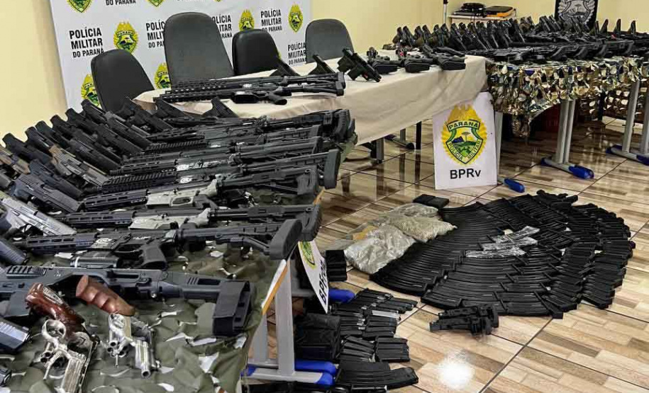 Operação da PM resulta na apreensão de 160 armas, maior volume da história da corporação