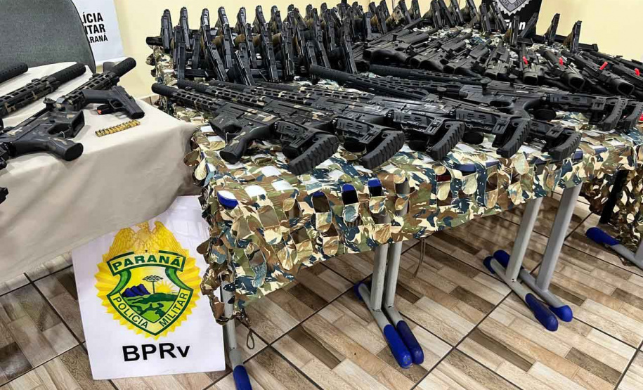 Operação da PM resulta na apreensão de 160 armas, maior volume da história da corporação