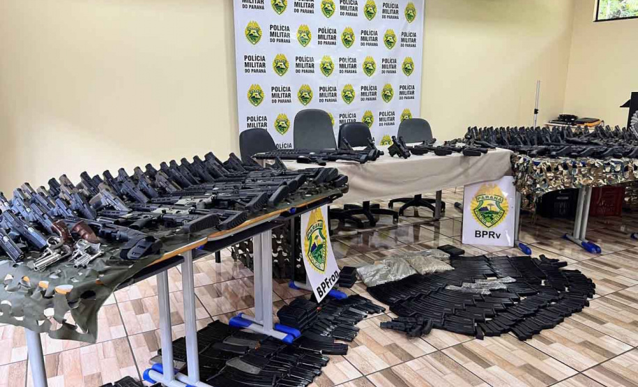 Operação da PM resulta na apreensão de 160 armas, maior volume da história da corporação