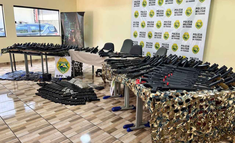 Operação da PM resulta na apreensão de 160 armas, maior volume da história da corporação