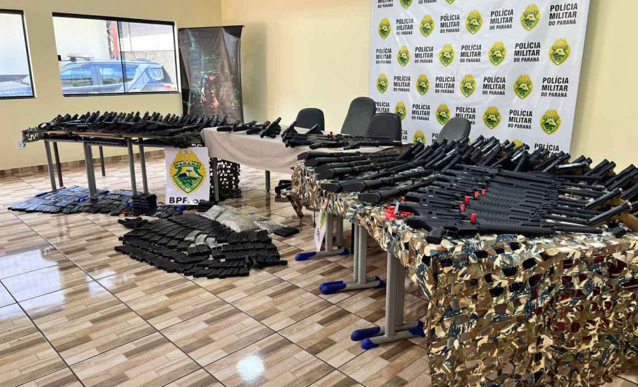 Operação da PM resulta na apreensão de 160 armas, maior volume da história da corporação