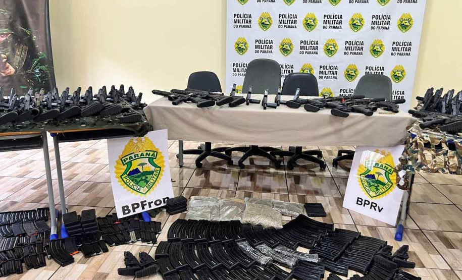 Operação da PM resulta na apreensão de 160 armas, maior volume da história da corporação