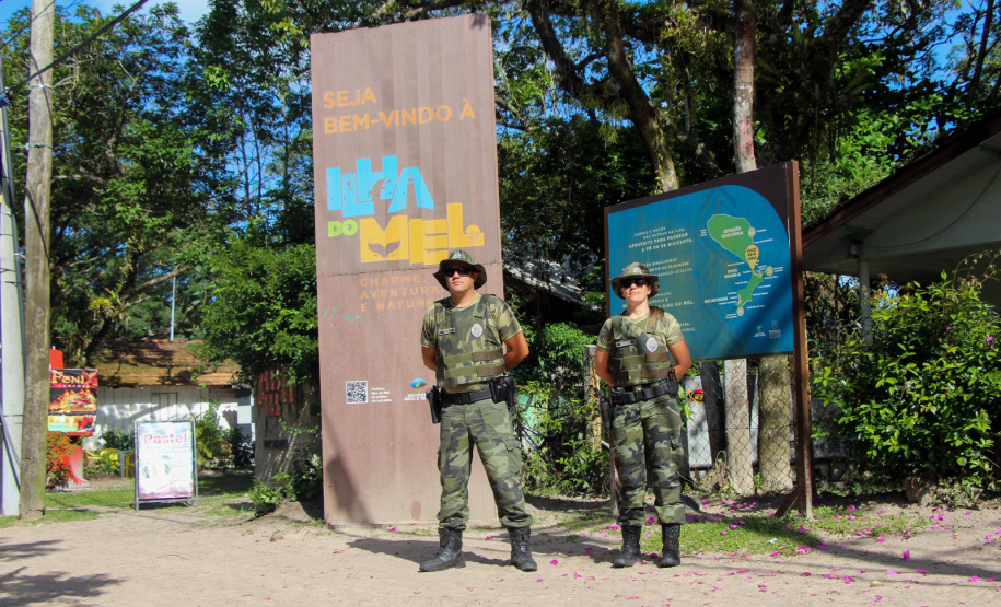 PM na Ilha do Mel garante tranquilidade a moradores, comerciantes e turistas