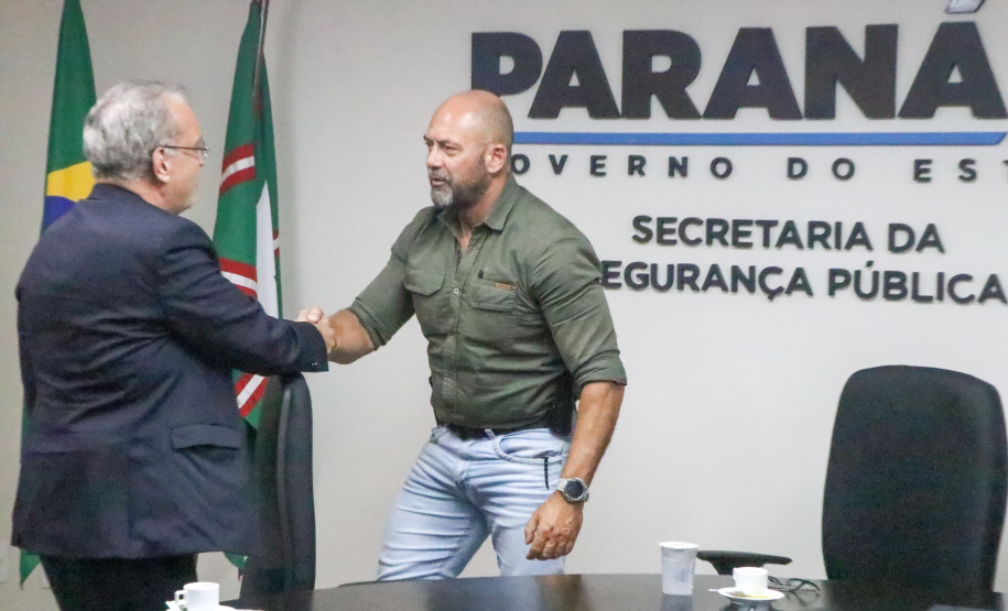 Secretário de Segurança recebe presidente da FIEP