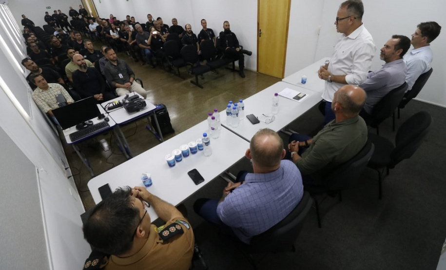 Secretário Hudson cumpre agenda em Maringá e se encontra com prefeito e forças de segurança