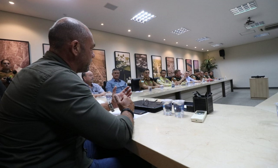 Secretário Hudson cumpre agenda em Maringá e se encontra com prefeito e forças de segurança