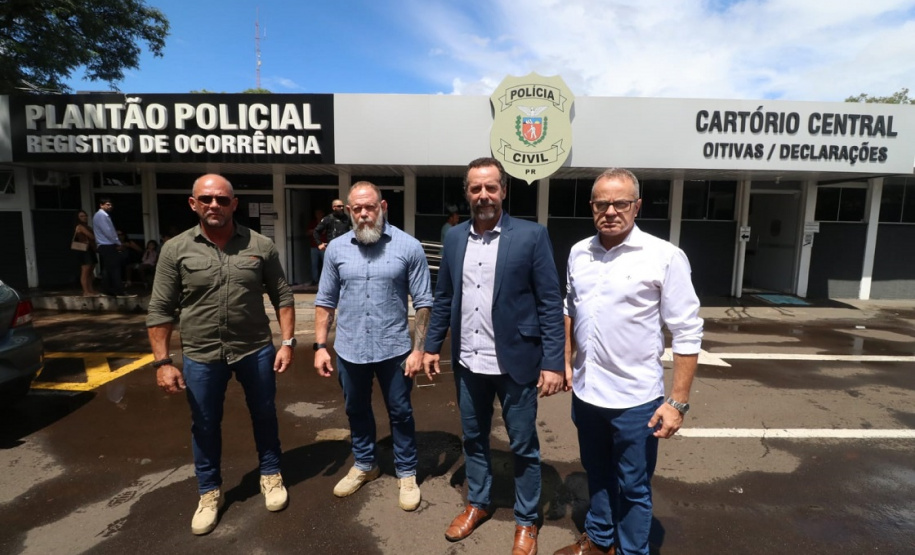 Secretário Hudson cumpre agenda em Maringá e se encontra com prefeito e forças de segurança